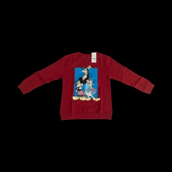 Disney Other - Kids Red Long Sleeve Mickey and Friends SweatShirt